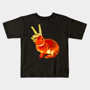 Bunny for Peace Kids T-Shirt